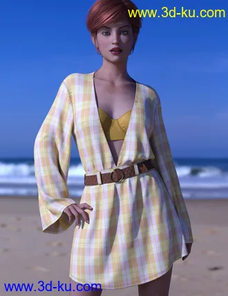 3D打印模型dForce Malibu Heat Outfit for Genesis 8 Female(s)的图片
