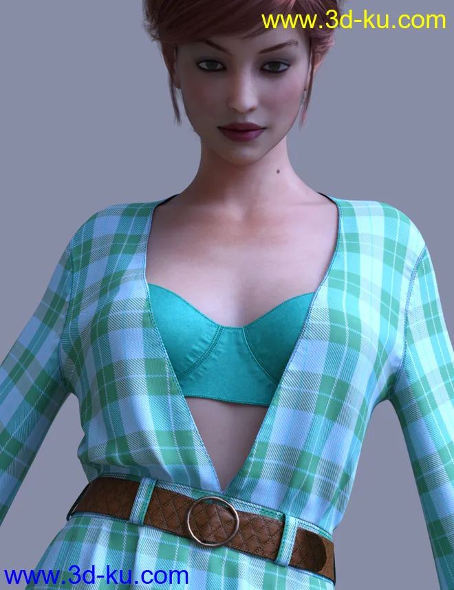 dForce Malibu Heat Outfit for Genesis 8 Female(s)模型的图片2