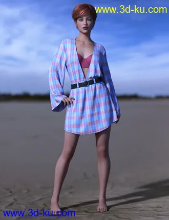 3D打印模型dForce Malibu Heat Outfit for Genesis 8 Female(s)的图片