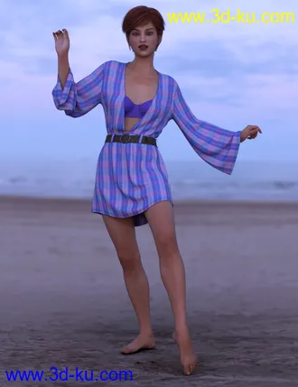 3D打印模型dForce Malibu Heat Outfit for Genesis 8 Female(s)的图片