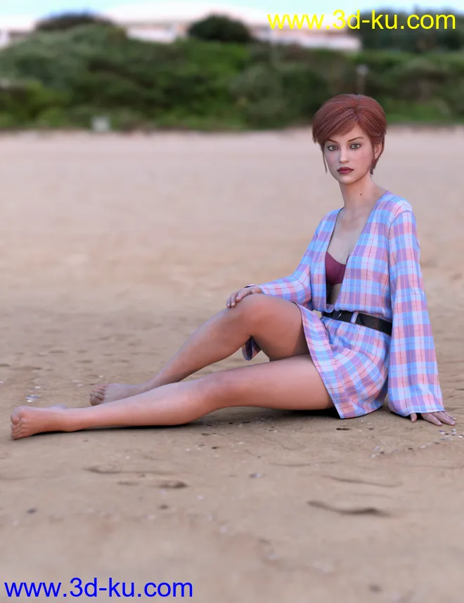 dForce Malibu Heat Outfit for Genesis 8 Female(s)模型的图片6