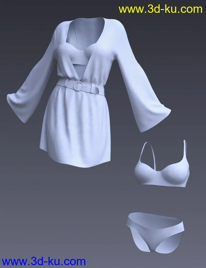 dForce Malibu Heat Outfit for Genesis 8 Female(s)模型的图片8