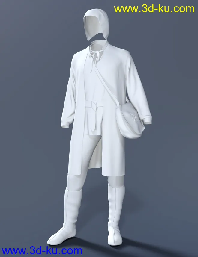 dForce Medieval Peasant for Genesis 8 Males模型的图片6