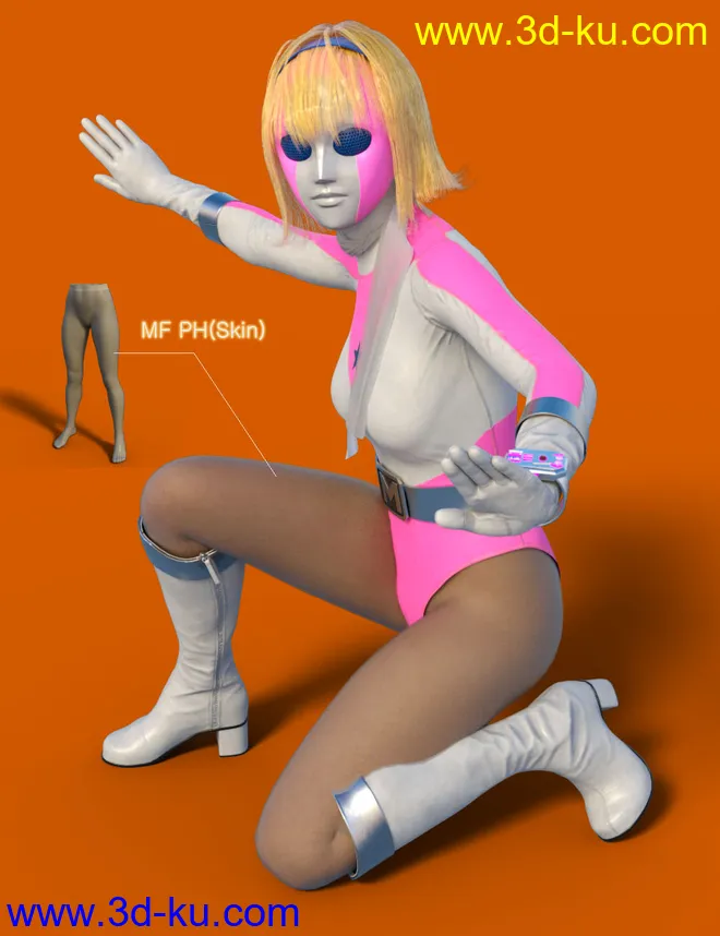 dForce MF Outfit for Genesis 8 and 8.1 Females模型的图片2