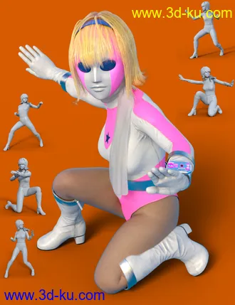 3D打印模型dForce MF Outfit for Genesis 8 and 8.1 Females的图片