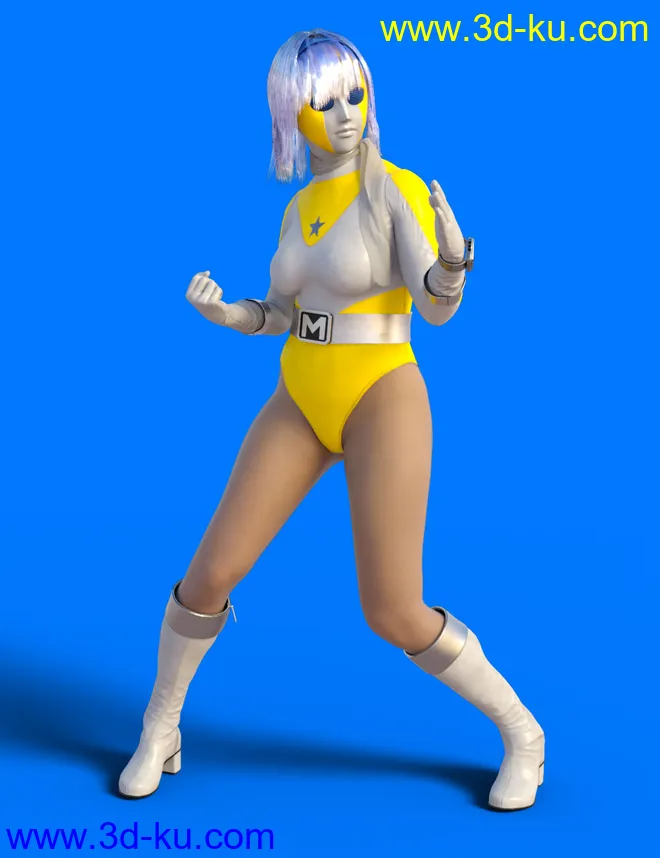 dForce MF Outfit for Genesis 8 and 8.1 Females模型的图片10