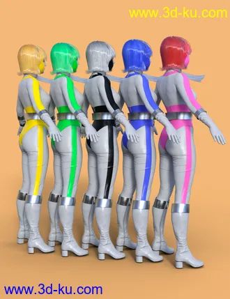 3D打印模型dForce MF Outfit for Genesis 8 and 8.1 Females的图片