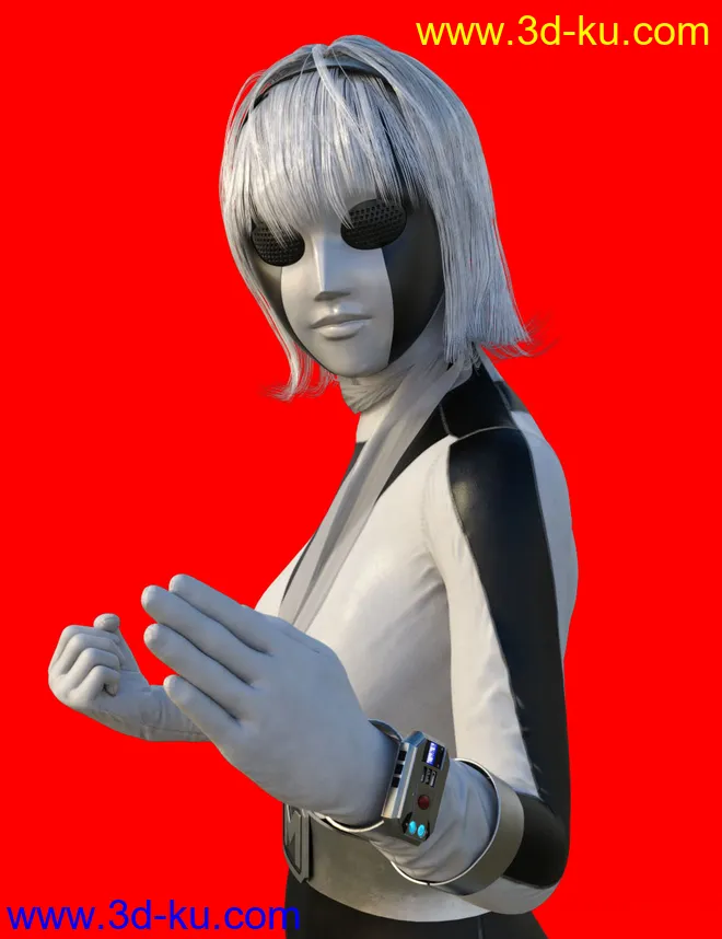dForce MF Outfit for Genesis 8 and 8.1 Females模型的图片13