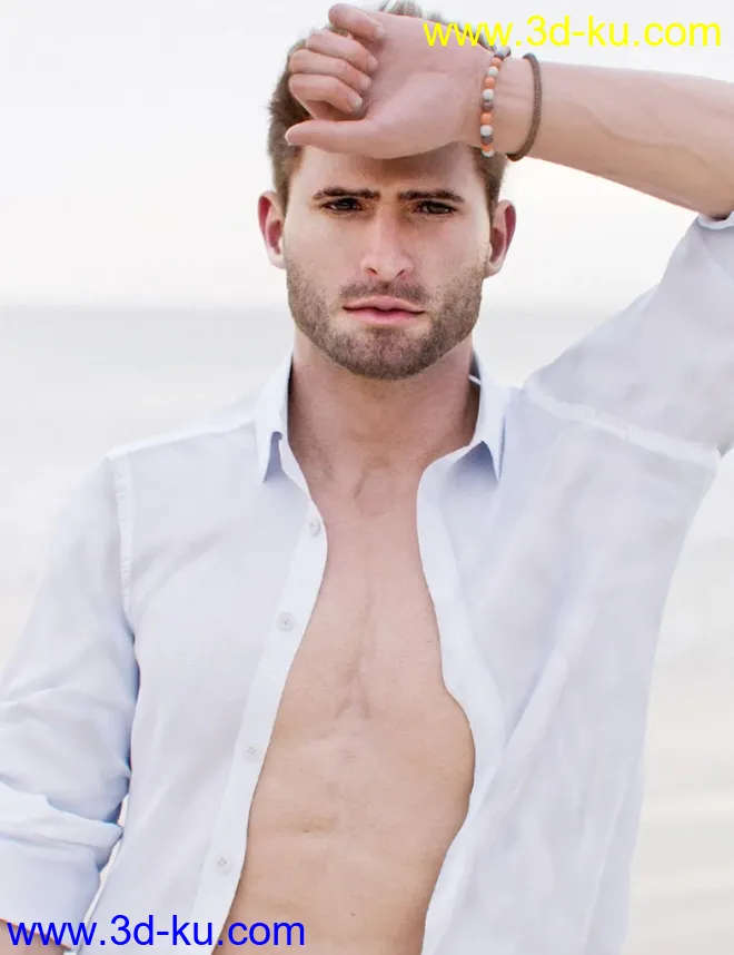 dForce MI Summer Casual Outfit for Genesis 8 and 8.1 Males模型的图片4