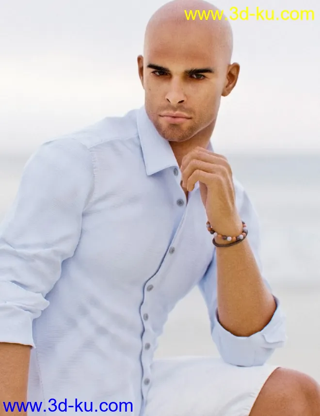 dForce MI Summer Casual Outfit for Genesis 8 and 8.1 Males模型的图片6