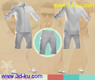 3D打印模型dForce MI Summer Casual Outfit for Genesis 8 and 8.1 Males的图片