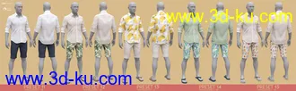 3D打印模型dForce MI Summer Casual Outfit Texture Add-on的图片