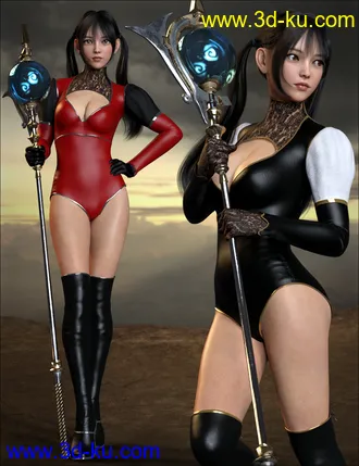 3D打印模型dForce Miki the Witch Outfit Set for Genesis 8 Females的图片