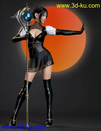 3D打印模型dForce Miki the Witch Outfit Set for Genesis 8 Females的图片