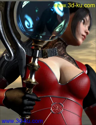 3D打印模型dForce Miki the Witch Outfit Set for Genesis 8 Females的图片