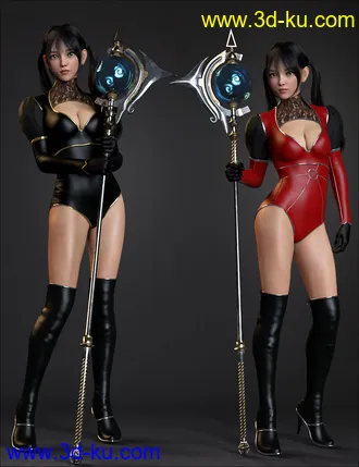 3D打印模型dForce Miki the Witch Outfit Set for Genesis 8 Females的图片