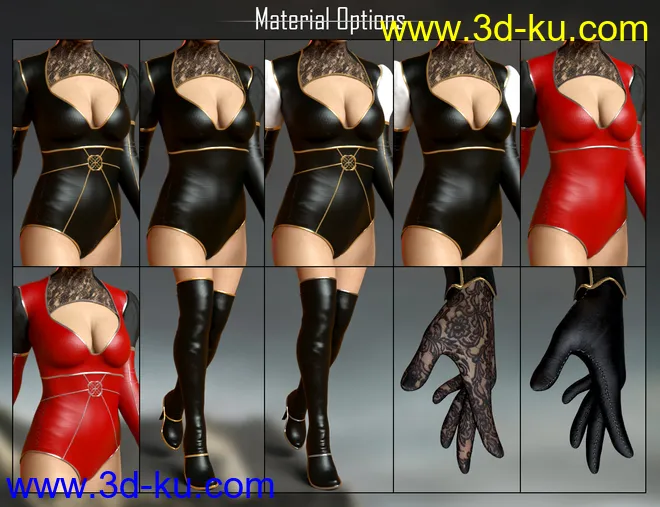 dForce Miki the Witch Outfit Set for Genesis 8 Females模型的图片13