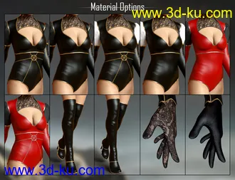3D打印模型dForce Miki the Witch Outfit Set for Genesis 8 Females的图片