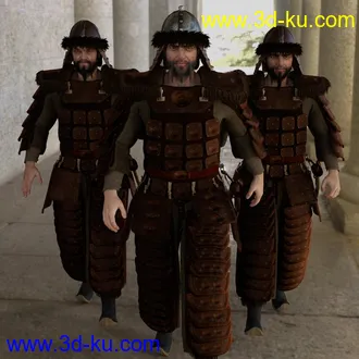 3D打印模型dForce Mongol Armor for Genesis 8 Male的图片