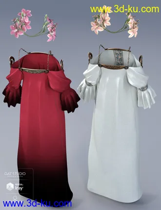 3D打印模型dForce Muse Dress Textures的图片