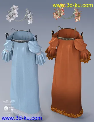 3D打印模型dForce Muse Dress Textures的图片