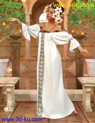 3D打印模型dForce Muse Dress Textures的图片