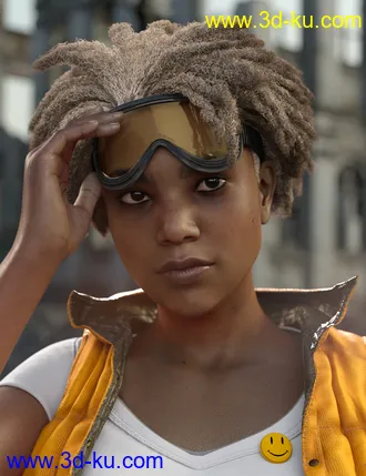 3D打印模型dForce Natty Undercut Hair for Genesis 8 Female(s)的图片