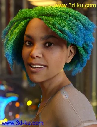 3D打印模型dForce Natty Undercut Hair for Genesis 8 Female(s)的图片