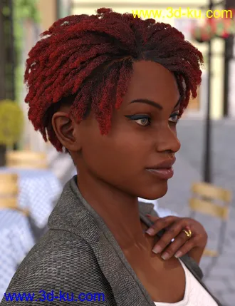 3D打印模型dForce Natty Undercut Hair for Genesis 8 Female(s)的图片