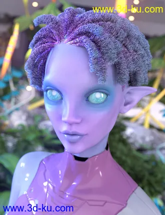 3D打印模型dForce Natty Undercut Hair for Genesis 8 Female(s)的图片