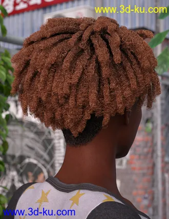 3D打印模型dForce Natty Undercut Hair for Genesis 8 Female(s)的图片