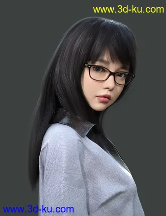 3D打印模型dForce Nirv Straight Long Hair for Genesis 8 and Genesis 8.1 Females的图片