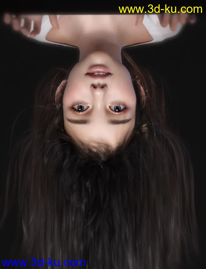 dForce Nirv Straight Long Hair for Genesis 8 and Genesis 8.1 Females模型的图片5