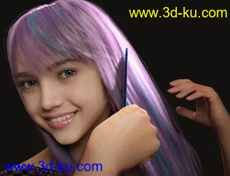 3D打印模型dForce Nirv Straight Long Hair for Genesis 8 and Genesis 8.1 Females的图片