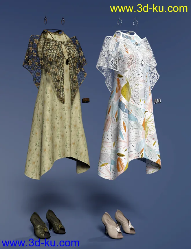 dForce Nuits D'été for Genesis 8 Female(s)模型的图片8