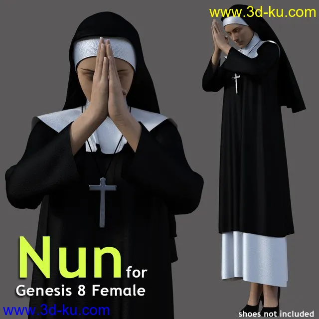 dForce Nun for G8 females模型的图片1