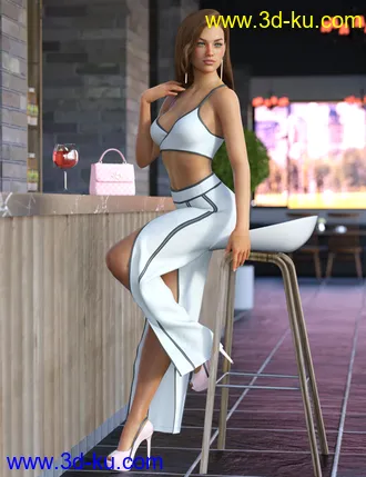 3D打印模型dForce Open Pants Outfit for Genesis 8 Females的图片