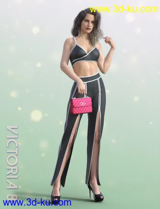 3D打印模型dForce Open Pants Outfit for Genesis 8 Females的图片
