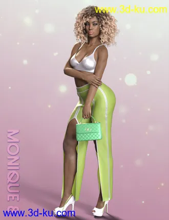 3D打印模型dForce Open Pants Outfit for Genesis 8 Females的图片