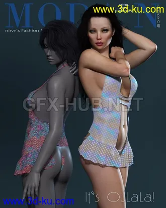 3D打印模型dforce Oulala Lingerie Set G8F的图片