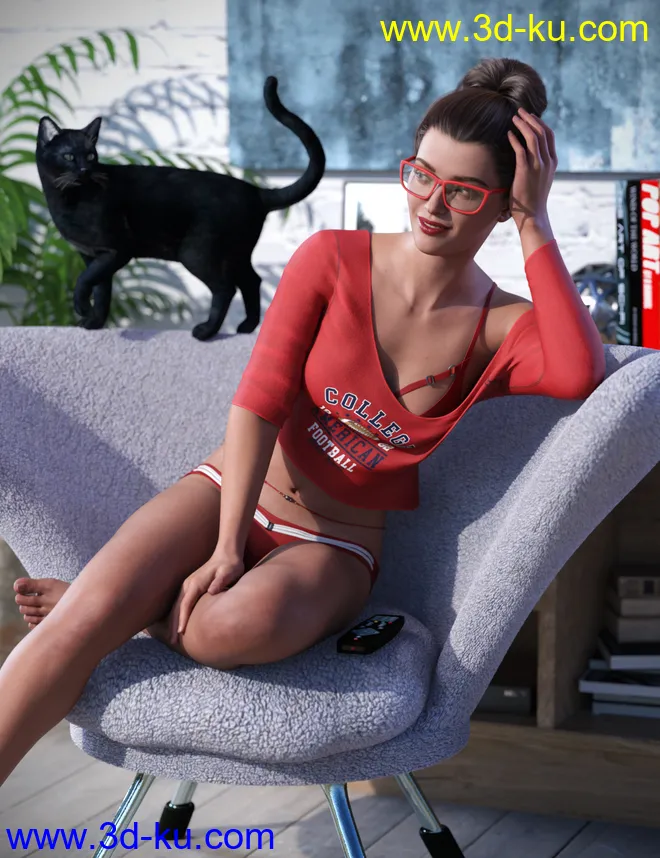 dForce Phenom Lingerie Textures模型的图片4