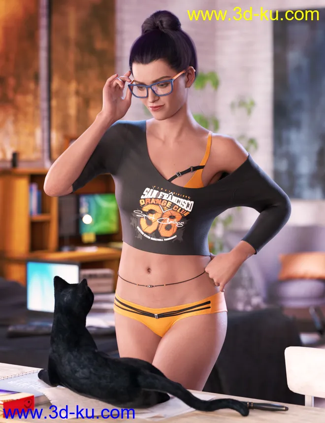 dForce Phenom Lingerie Textures模型的图片5