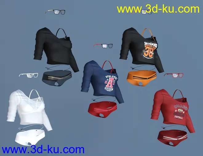 dForce Phenom Lingerie Textures模型的图片7