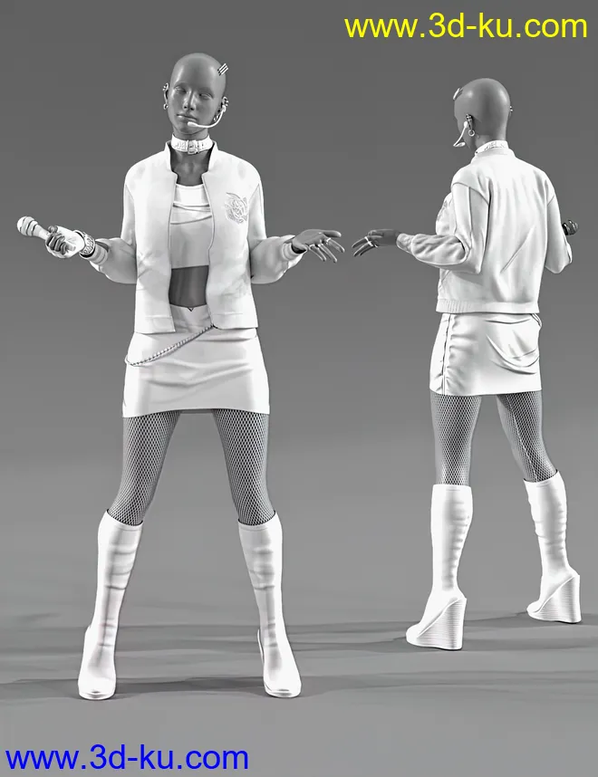 dForce Poison Love Outfit for Genesis 8 and 8.1 Females模型的图片3