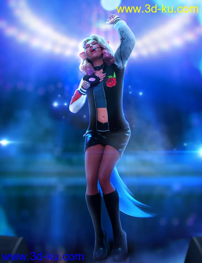 dForce Poison Love Outfit for Genesis 8 and 8.1 Females模型的图片5