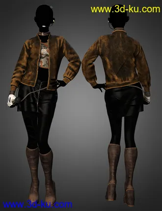 3D打印模型dForce Poison Love Outfit Textures的图片