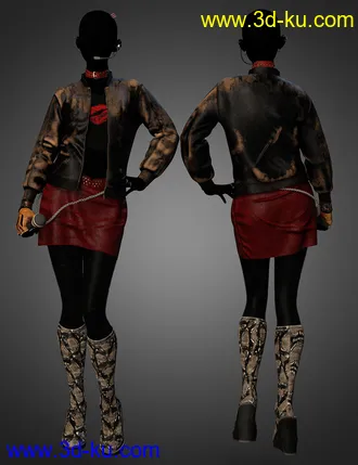 3D打印模型dForce Poison Love Outfit Textures的图片