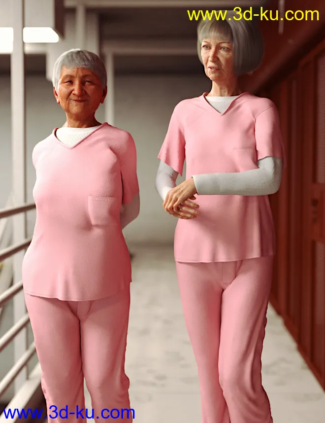 dForce Prison Inmate Clothing for Genesis 8 and 8.1 Females模型的图片4