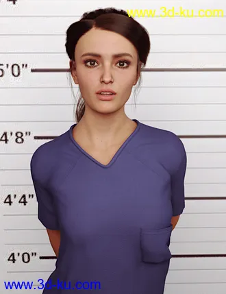3D打印模型dForce Prison Inmate Clothing for Genesis 8 and 8.1 Females的图片