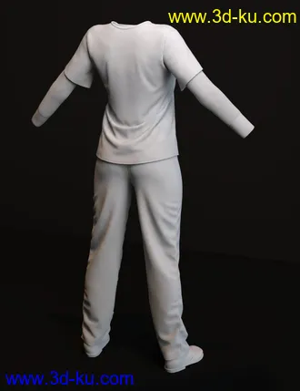 3D打印模型dForce Prison Inmate Clothing for Genesis 8 and 8.1 Females的图片